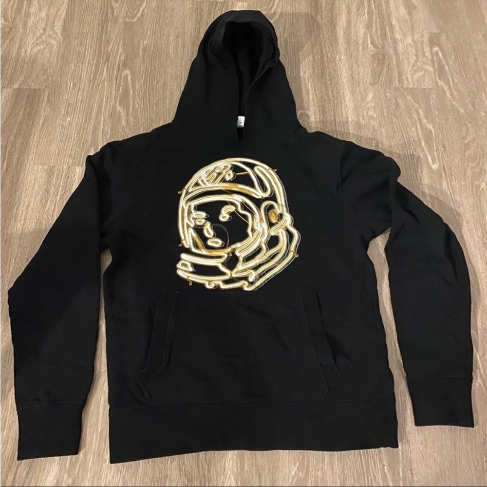 Billionaire Boys Club, Black/Gold Hoodie, Size Large